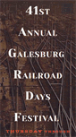 Mobile Screenshot of galesburgrailroaddays.com