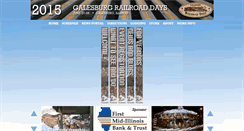 Desktop Screenshot of galesburgrailroaddays.org