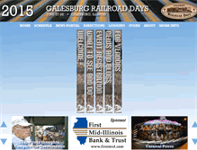 Tablet Screenshot of galesburgrailroaddays.org